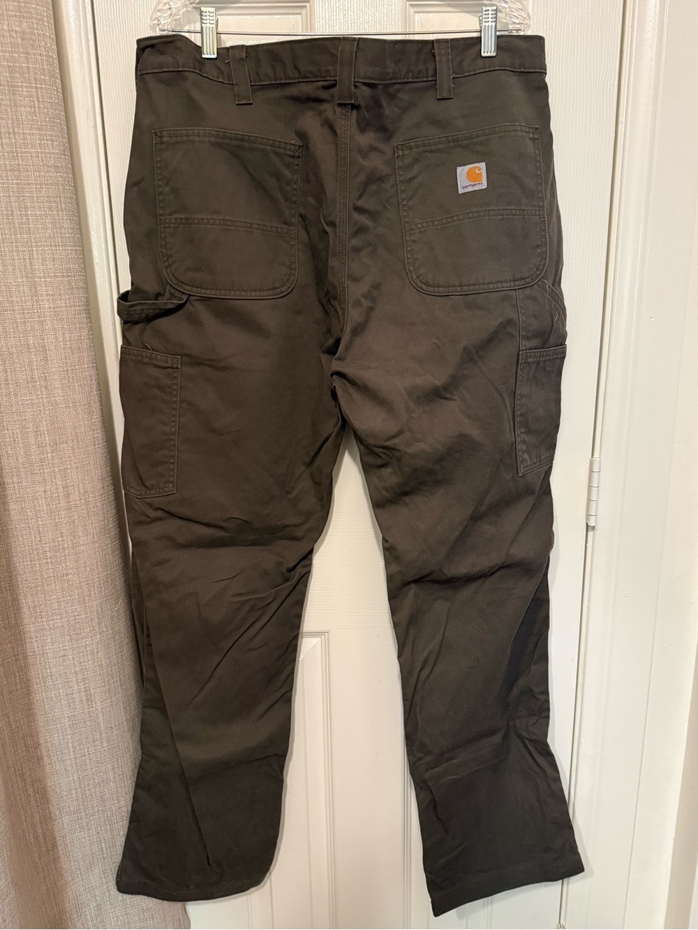 Carhartt Men's Relaxed Straight Twill Dungaree, Dark Coffee - Size 38 x 32 - Picture 7 of 13